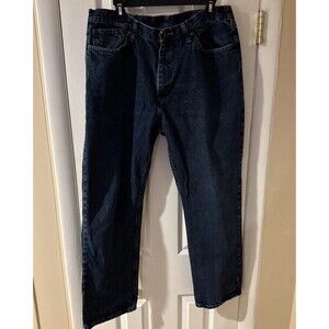 Wrangler Classic Utility Fit Mens Jeans  Medium Wash Straight 38x30 Cotton Work